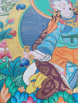 Thangka - Guru Rinpoche | 55x42cm | Exklusives Einzelstück